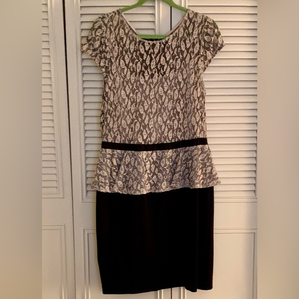 NWT Alex Marie Lace Peplum Dress - Size 14